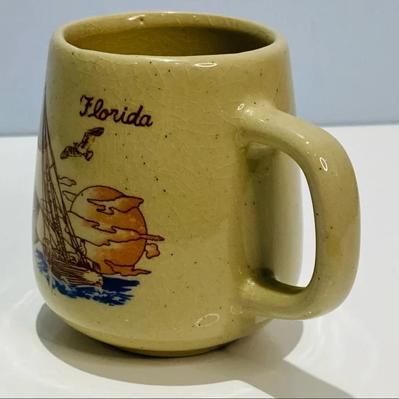Vintage Florida Mug Sailboat Made In Taïwan - Picture 2 of 11